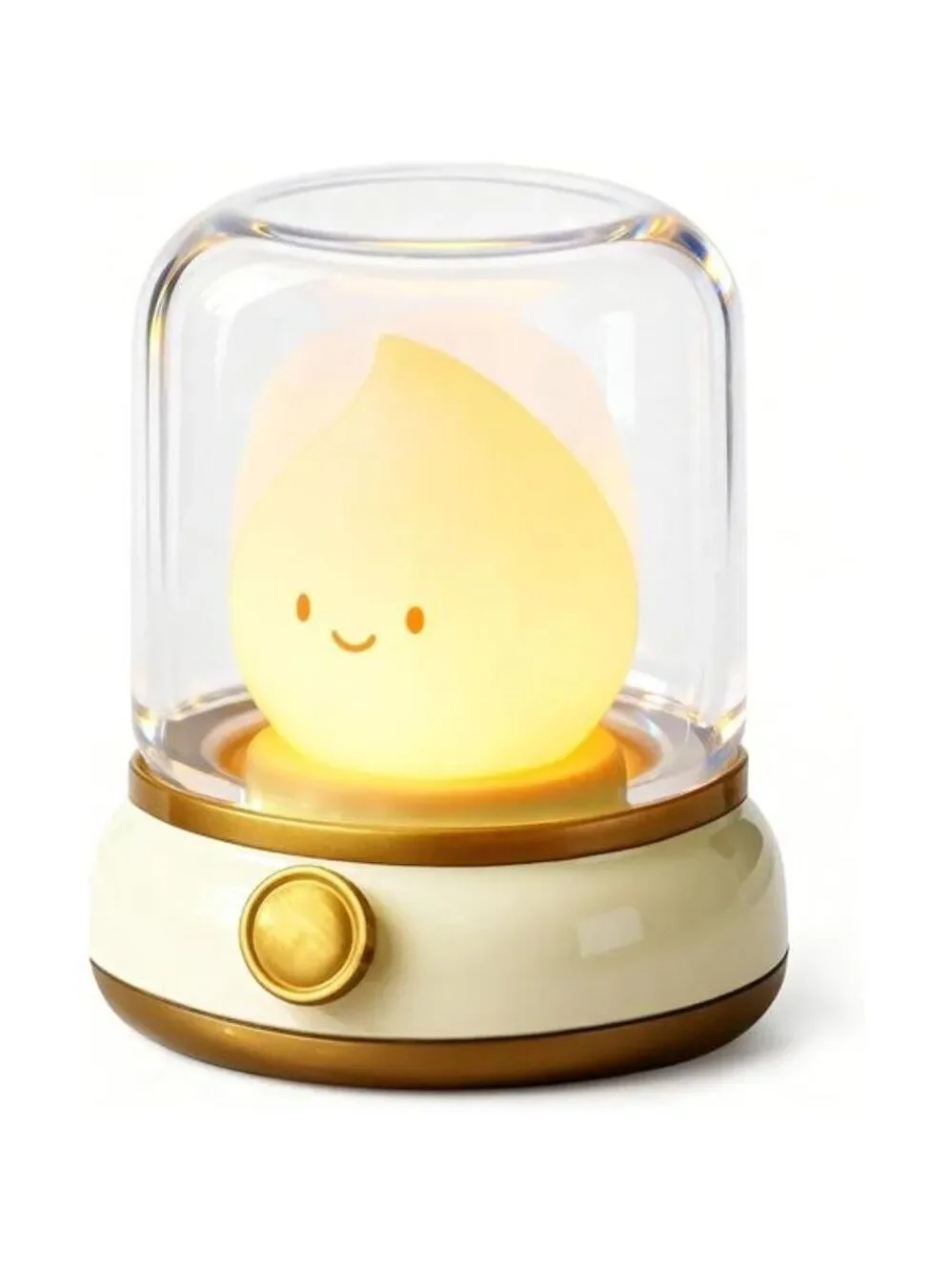 Smiley Night Light for Baby Nursery Rechargeable Silicone Kids Toddler Lamp Gift